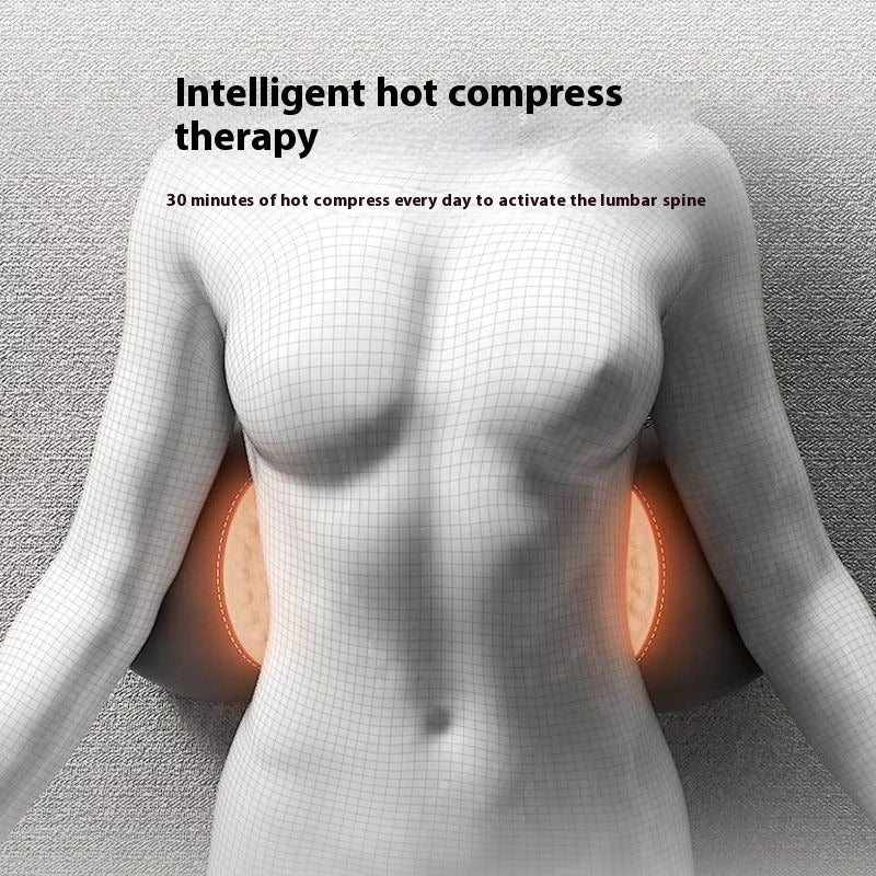 Lumbar Support Pillow with Heating & Massage